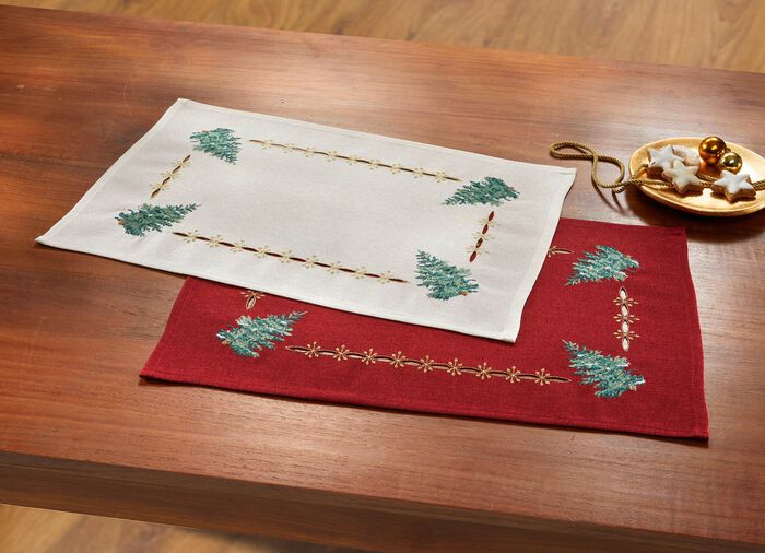 Bords- och rumsdekoration med glittergarn ECRU