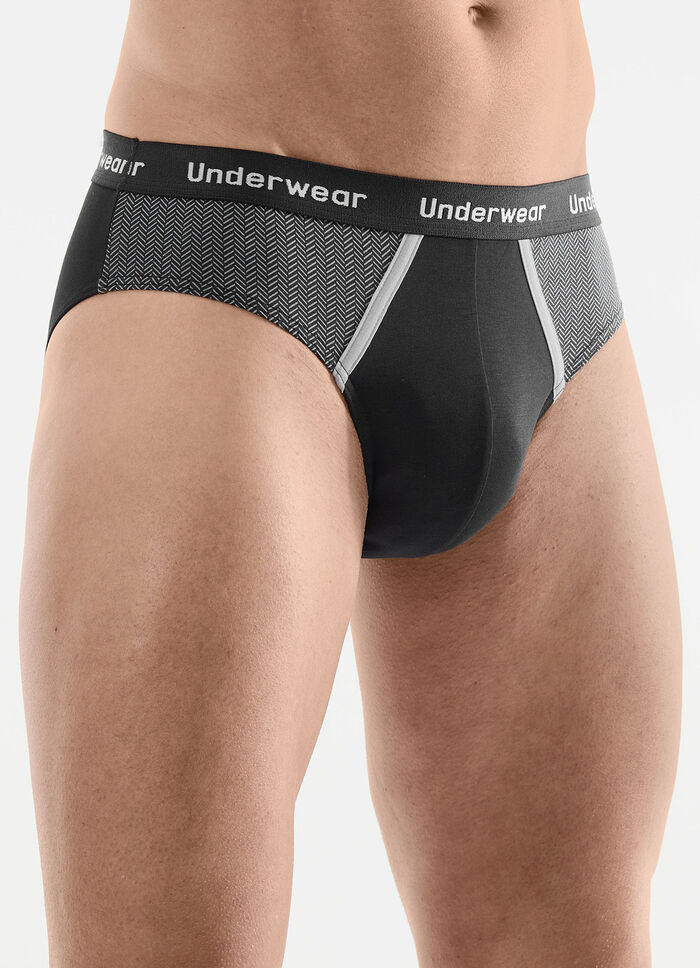 Trepack trosor med tryckta inlägg, 