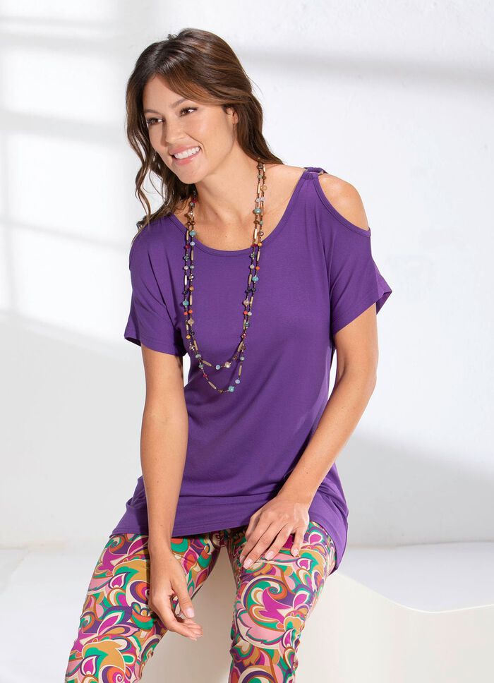 Sofistikerad skjorta i 2 f&auml;rger LILA