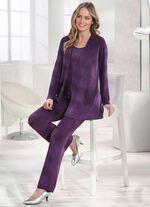 Byxor med elegant glans i extra korta storlekar 