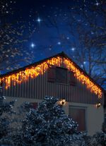 LED ljusgardin stj&auml;rndusch av PVC 