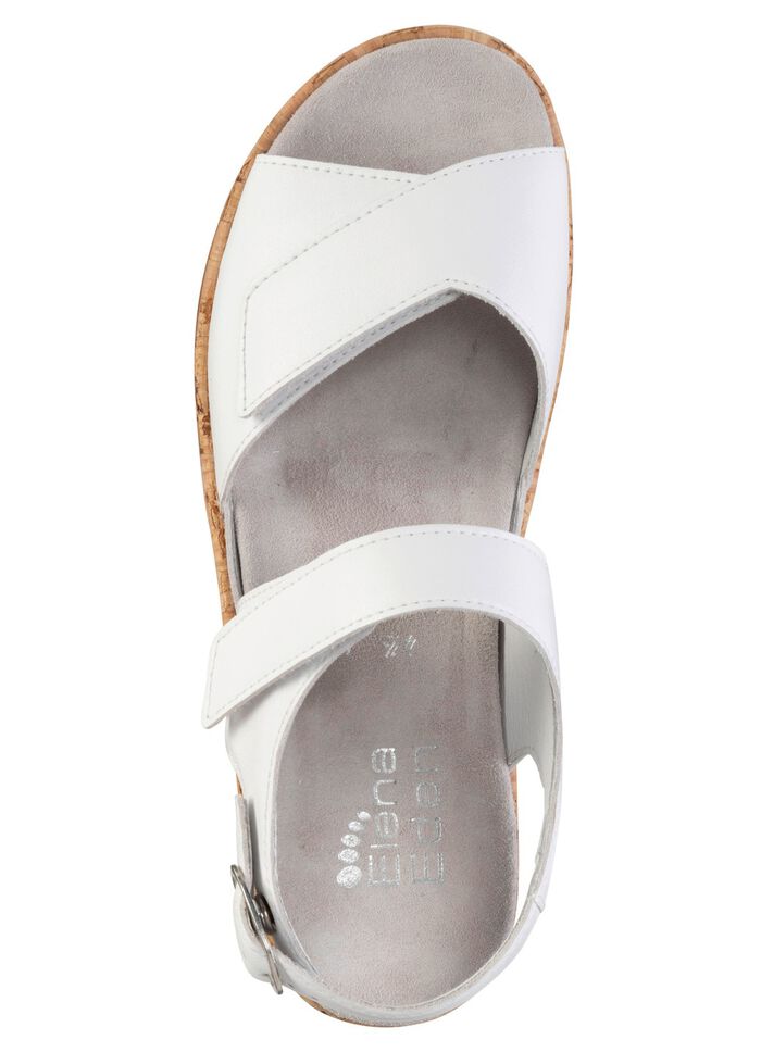 ELENA EDEN sandal av nappal&auml;der VIT