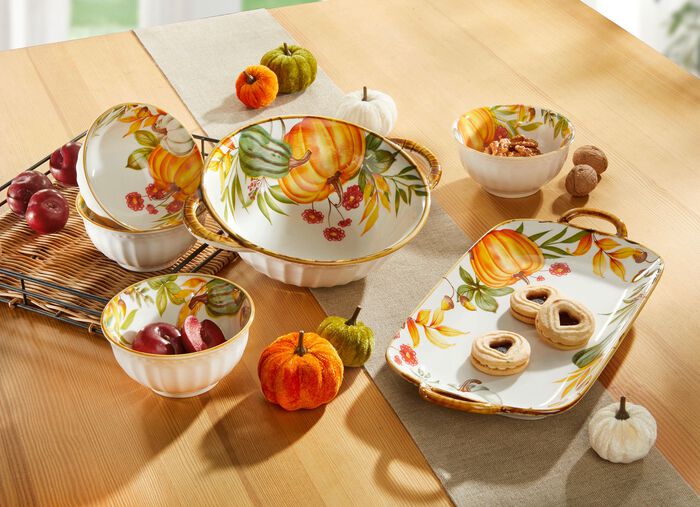 H&ouml;stligt porslinsset, 6 delar 