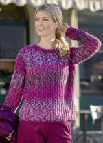 Jumper med innehåll av alpacka PINK-LILA-MULTICOLOR