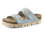 ELENA EDEN mules av nappaläder HELLBLAU