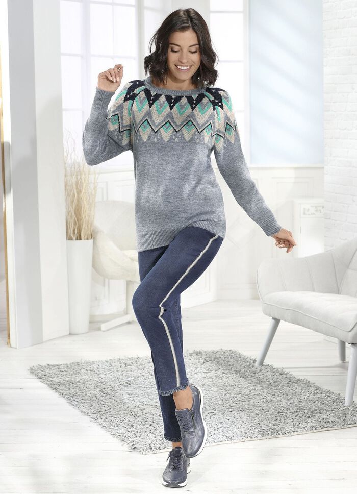 Eleganta jeans med strass 