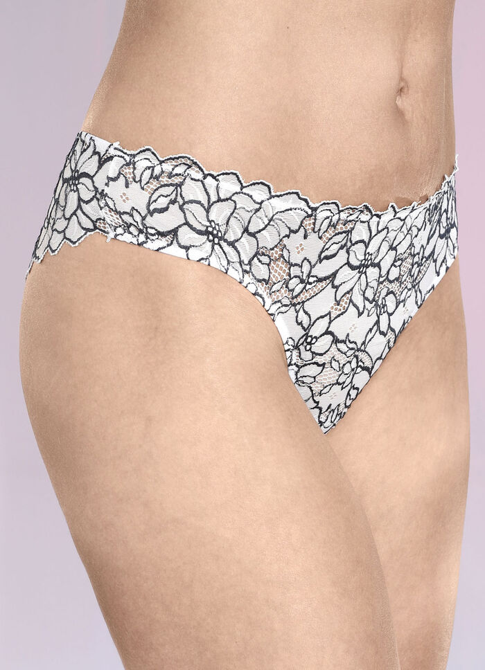 Trepack trosor av elastisk spets 