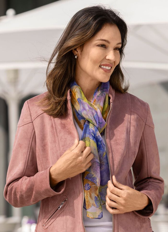 Halsduk med blomm&ouml;nster 