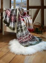 Mysig filt med vintermotiv 