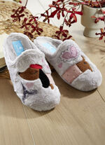 Toffel med yttersula i gummi 