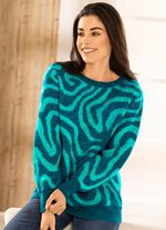 Tr&ouml;ja i jacquarddesign PETROL-PAZIFIK