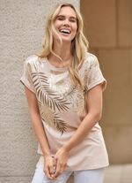 Skjorta med neds&auml;nkta axlar 