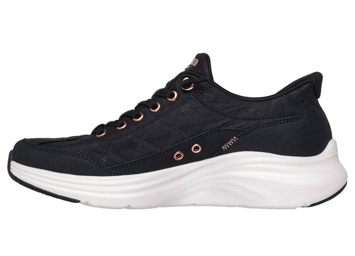 SKECHERS, snygga damsneakers, med gjuten slip-in-h&auml;lplatta SCHWARZ