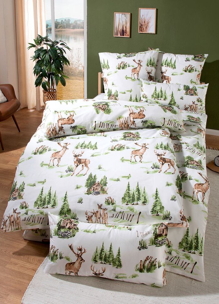 Dubbelsidigt tryckt s&auml;ngkl&auml;der i polybomull 