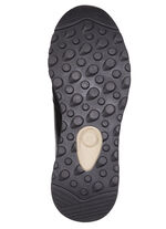 ELENA EDEN, trendiga damsneakers, vidd G, med uttagbar fotbädd SVARTBRUN