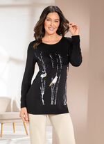 Skjorta med placerat tryck 