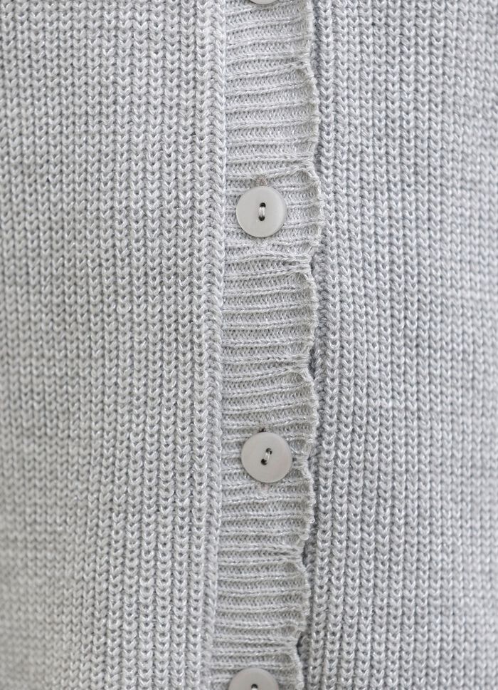 Kofta med subtila glittereffekter 