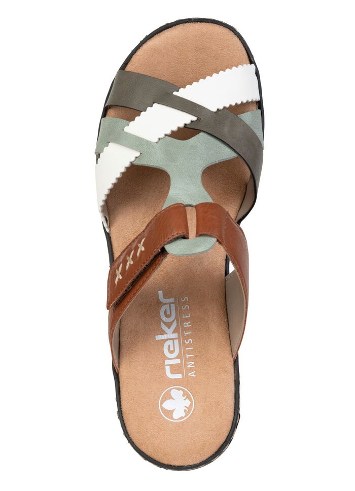 Rieker, l&auml;tta damslippers, med kardborrekn&auml;ppning 