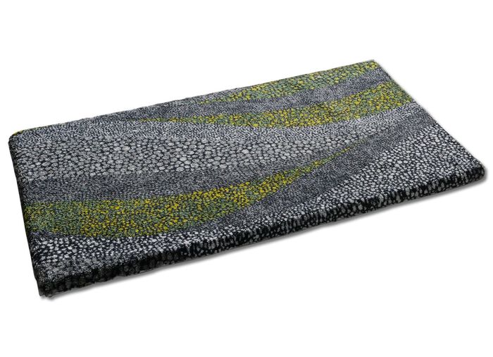 Badmatta med utsmyckat tryckt mosaikv&aring;gdesign 