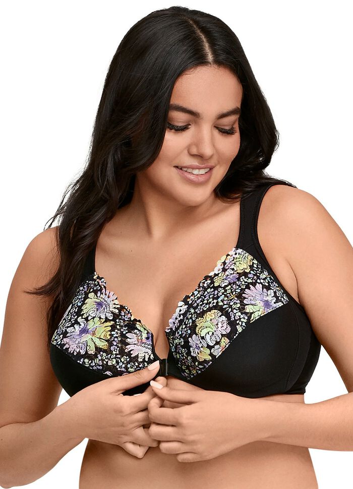 Glamorisera bygel-bh med blommig design 