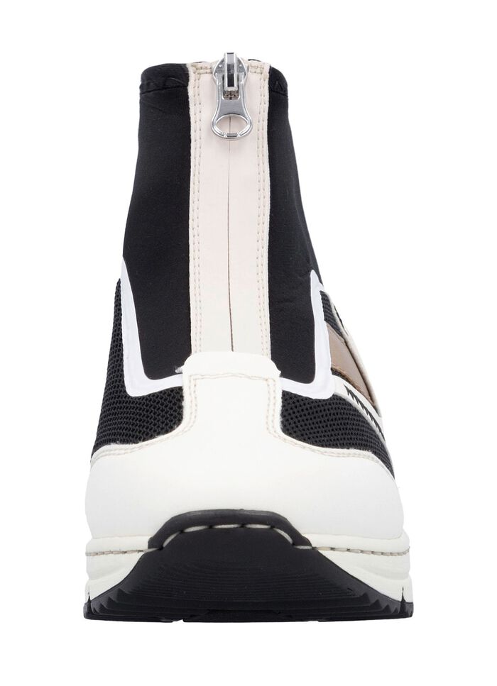 Rieker bootie med skaft av elastisk textil 