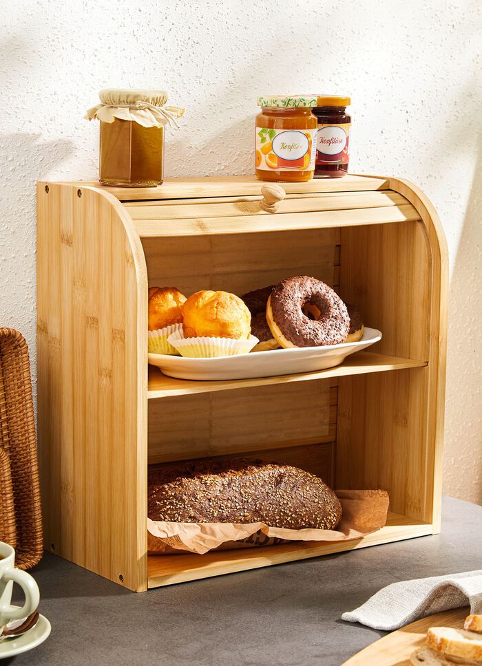 Rulljalusihylla i bambu 