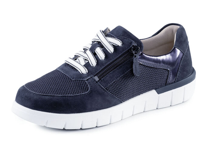 ELENA EDEN sneakers av mocka och luftigt textilmaterial, 