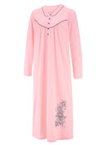 Vadlång nattlinne med långa ärmar LAX