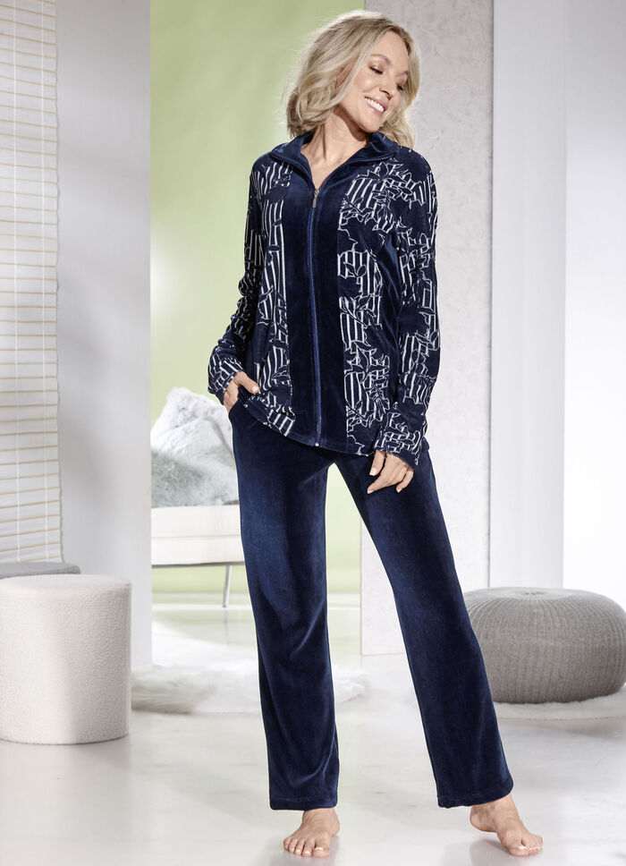 Loungewear-set med dragkedja 