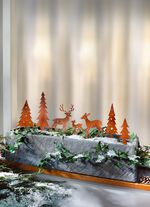 Dekorativa pluggar, 7 delar, gjorda av metall med rost utseende 