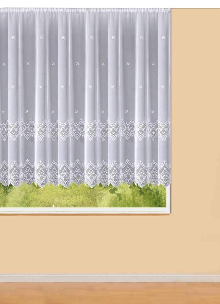 Butiksprydnad med universalskena VIT