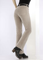 Manchesterbyxor i trendig bootcut-form BEIGE
