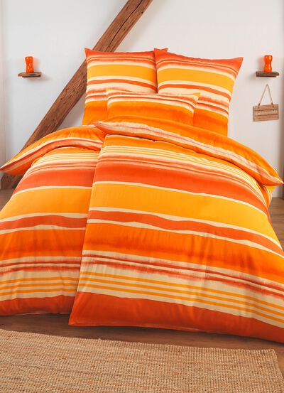 Dubbelsidigt tryckt sängklädesset i polycotton-kvalitet 