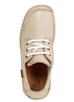 ELENA EDEN sn&ouml;rsko av nappal&auml;der med skrynklig struktur BEIGE