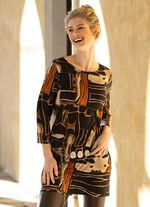 Stickad tunika i finstickad 