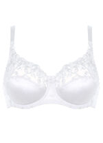 Naturana två-pack bygelbehå med tyllbroderi på framsidan 1X WEISS, 1X SCHWARZ