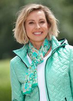 Halsduk med geometrisk design 