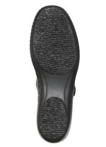 ELENA EDEN, bekv&auml;ma damskor med sp&auml;nne, bredd H, med uttagbar fotb&auml;dd SVART