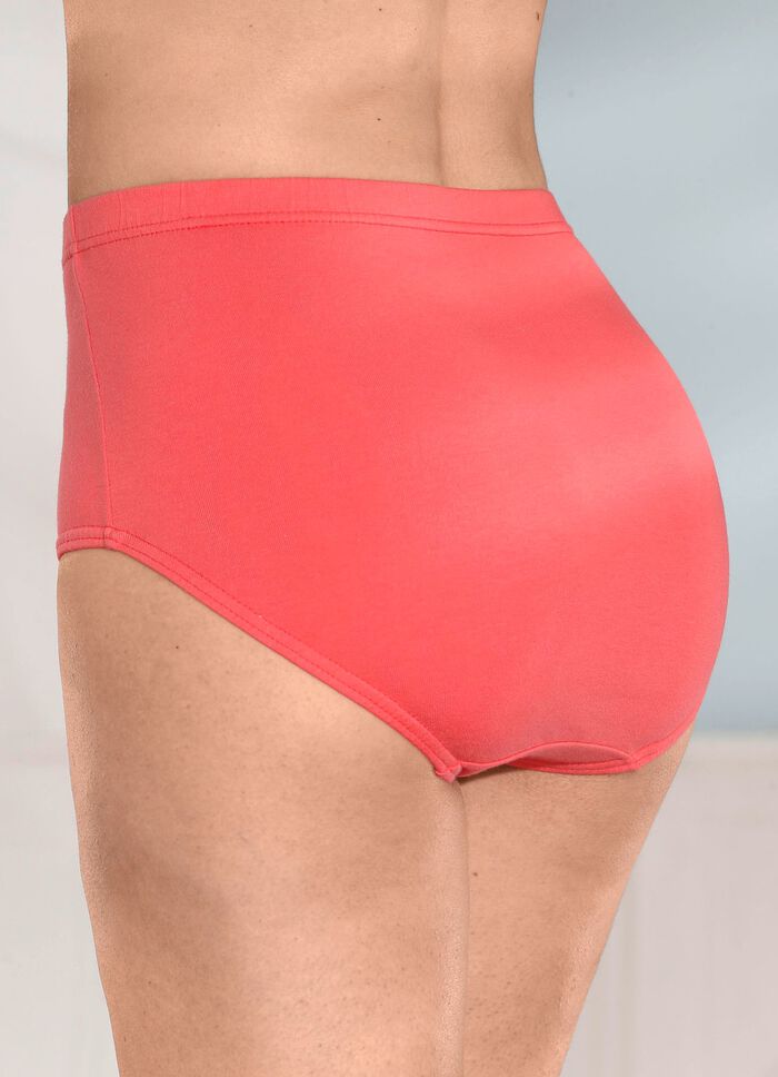 Paket med fem trosor med res&aring;r i midjan 