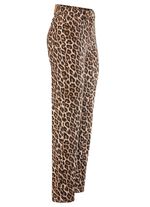 Byxor i trendigt leopardm&ouml;nster 