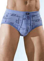 Finribbade kalsonger i fempack med gylf, 