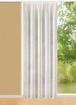 Flamgarngardin med automatiskt veckband 