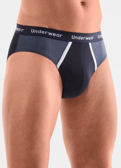 Trepack trosor med tryckta inl&auml;gg 