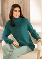 Tröja i riskornstickad 