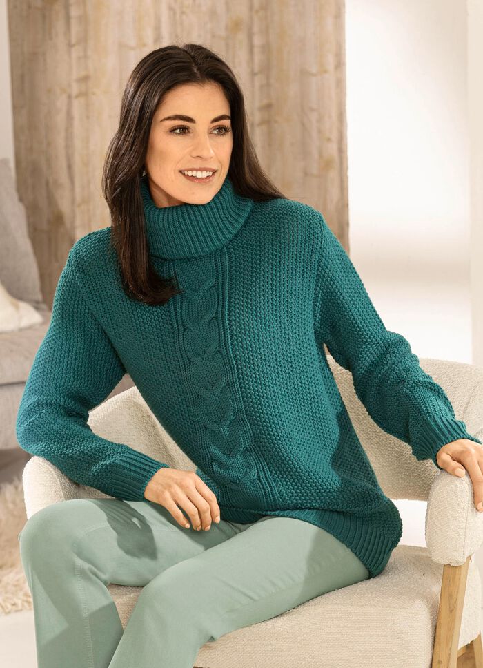 Tröja i riskornstickad 