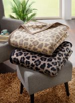 sovfilt med velourkant BEIGE-BRAUN