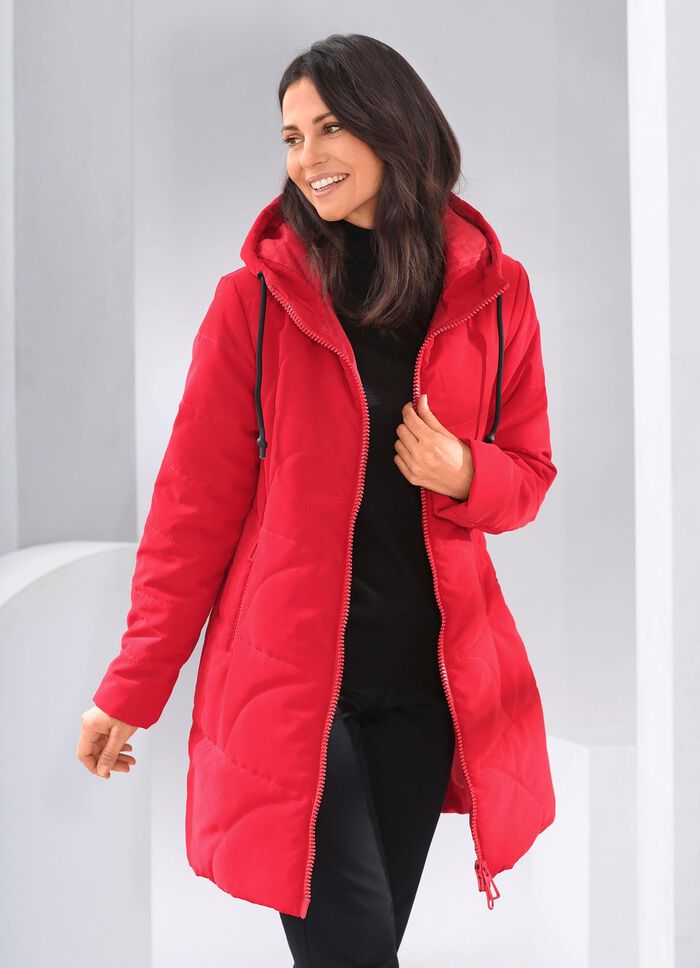 Kort kappa med 2-v&auml;gs dragkedja 