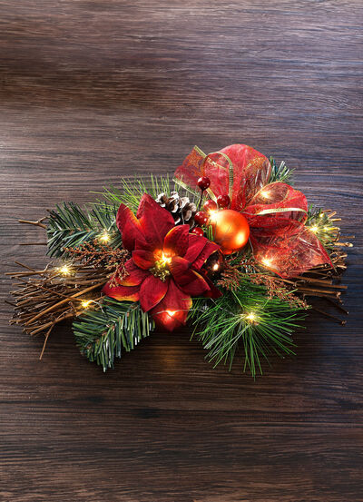 Upplyst bordsarrangemang, batteridriven 