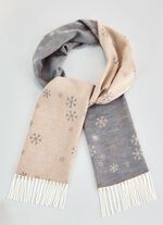 Halsduk med sn&ouml;flingemotiv 