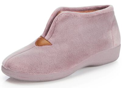 Laurina tofflor tillverkade av sammetslena textilmaterial 